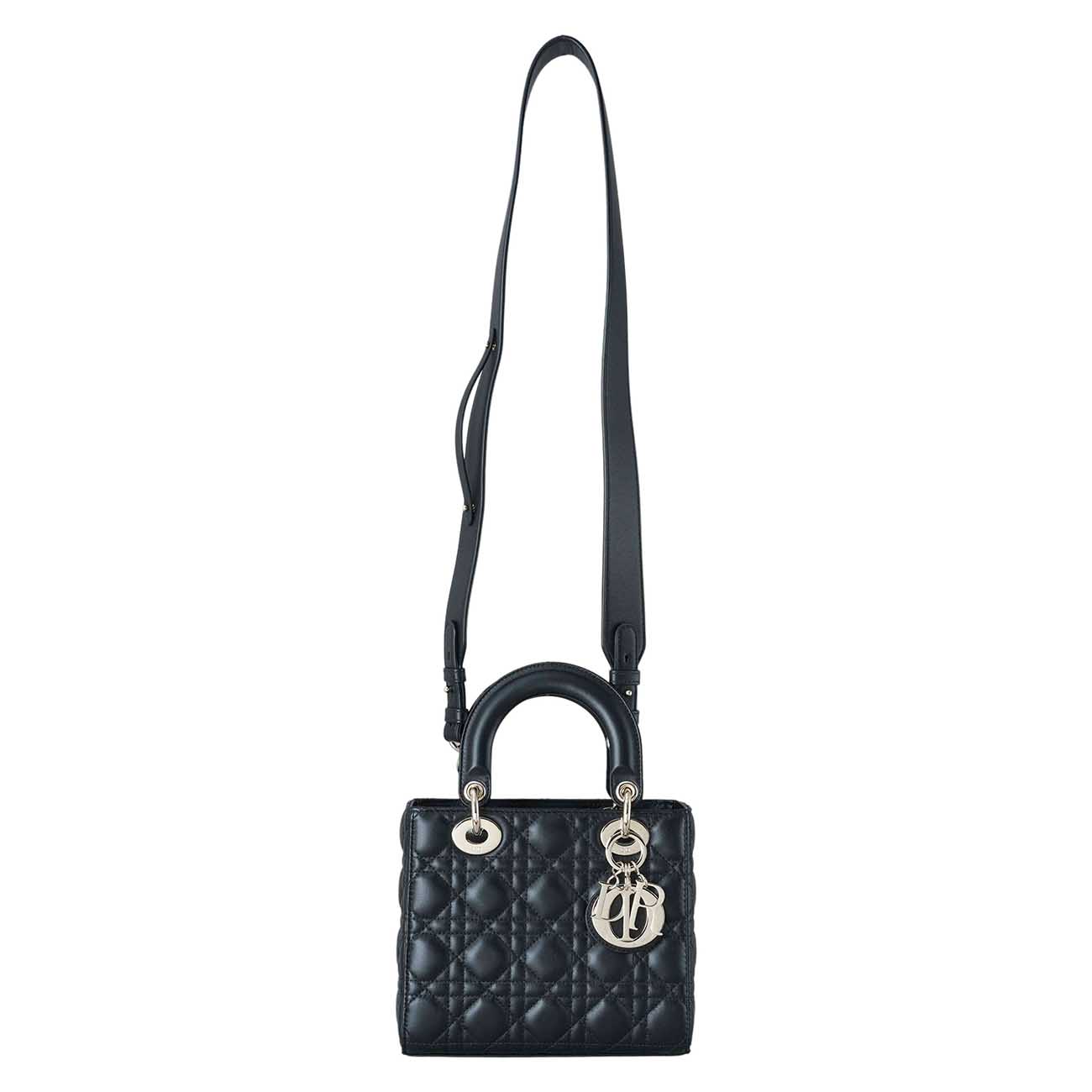 CHRISTIAN DIOR(USED)크리스찬디올 램스킨 레이디디올 스몰 MY ABC